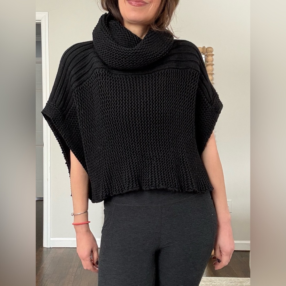 Marc Jacobs Sweater Funnel Neck Capelet Wool
